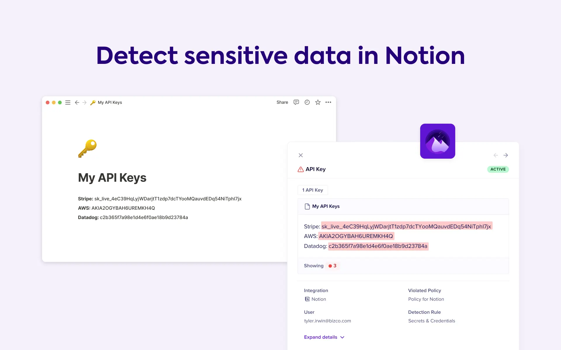 Scan, monitor, and protect your sensitive Notion data to ensure continuous security and compliance