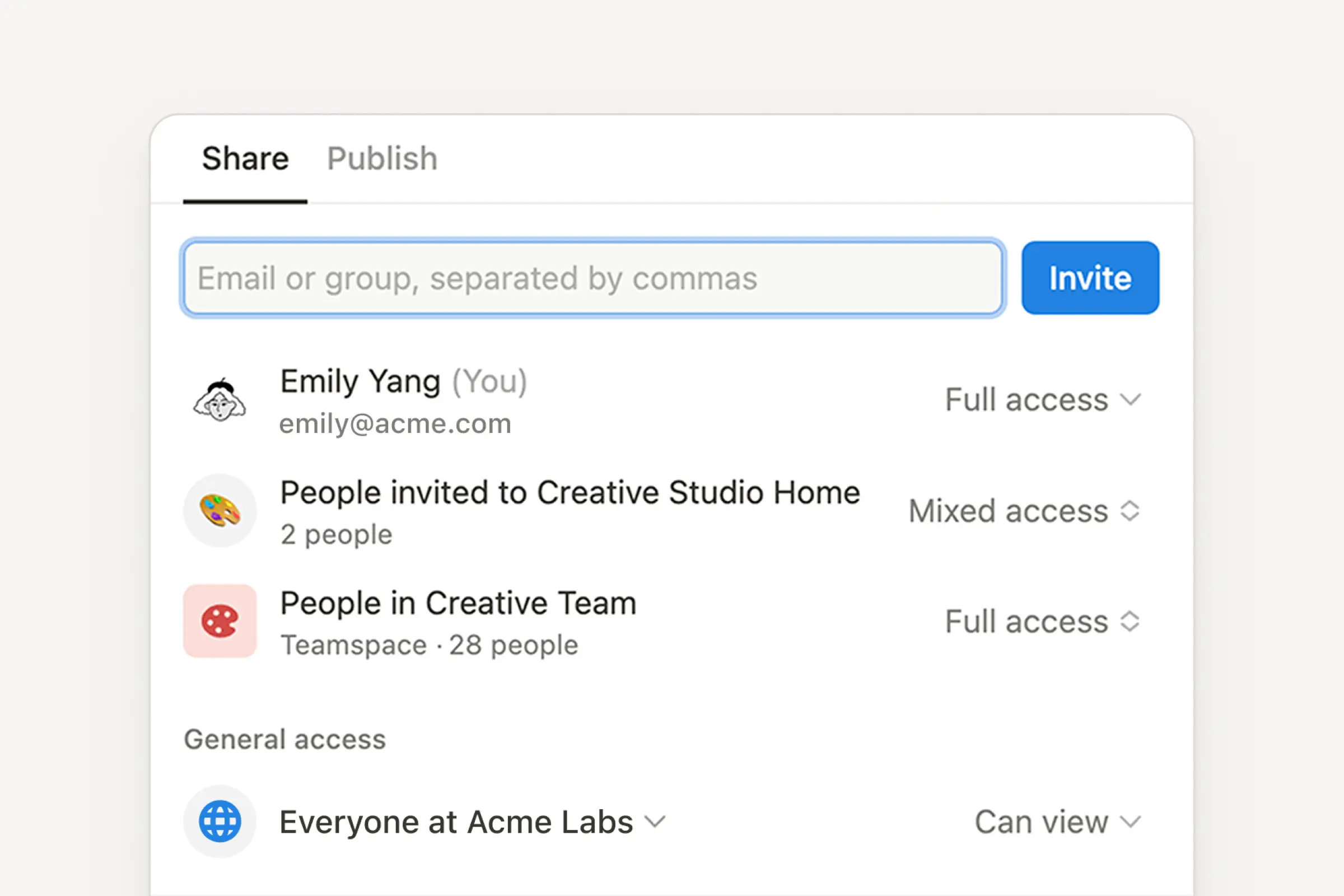 share access